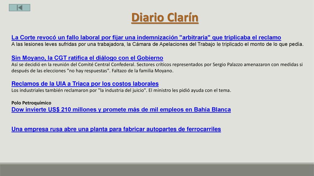 Diario Clarín La Corte revocó un fallo laboral por fijar una indemnización arbitraria que triplicaba el reclamo.