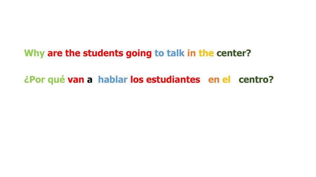 Why are the students going to talk in the center