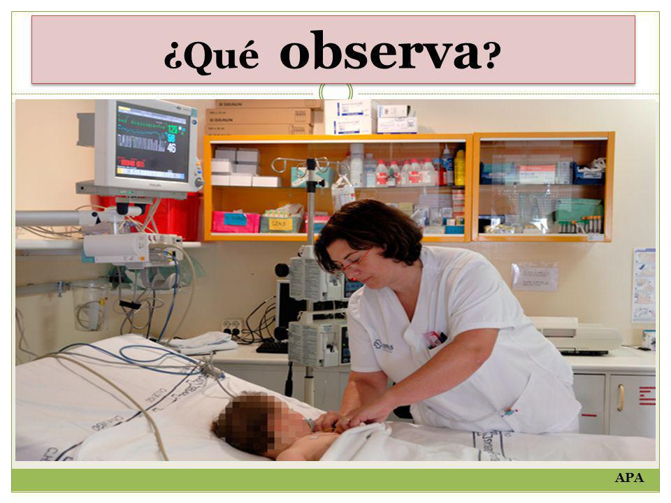 ¿Qué observa APA