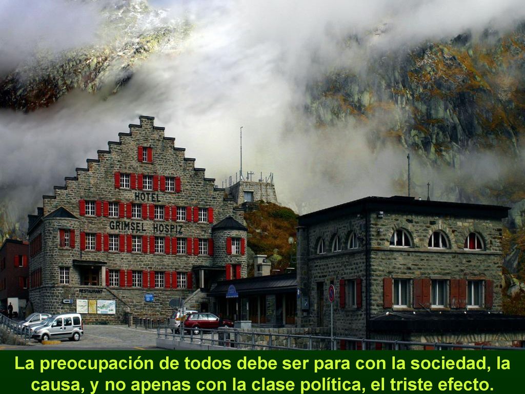 La preocupación de todos debe ser para con la sociedad, la causa, y no apenas con la clase política, el triste efecto.