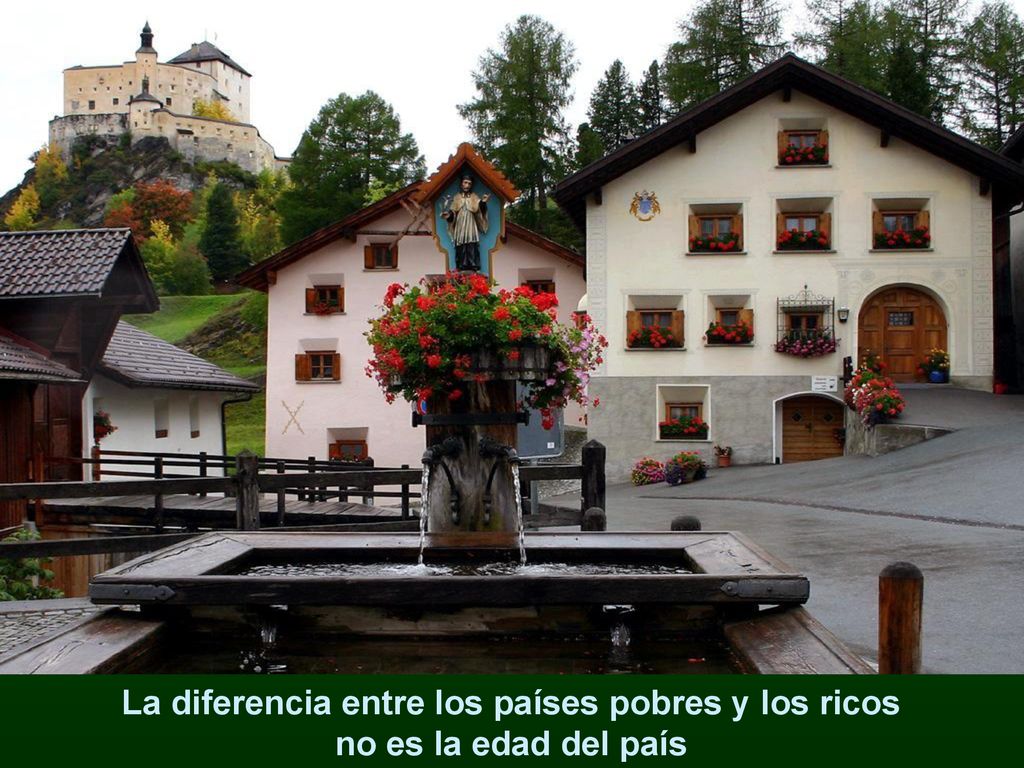 La diferencia entre los países pobres y los ricos no es la edad del país