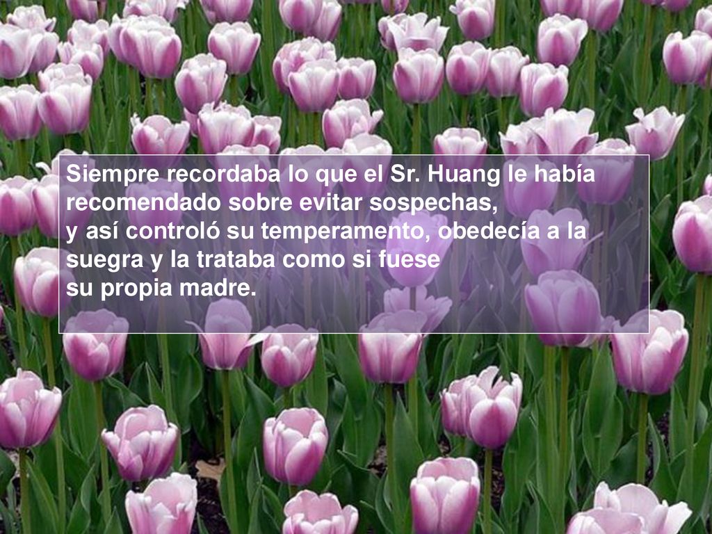 Siempre recordaba lo que el Sr. Huang le había