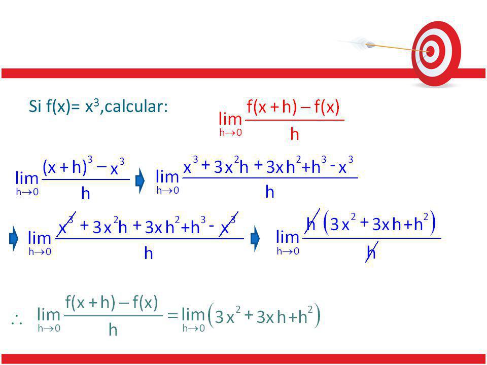 Si f(x)= x3,calcular: