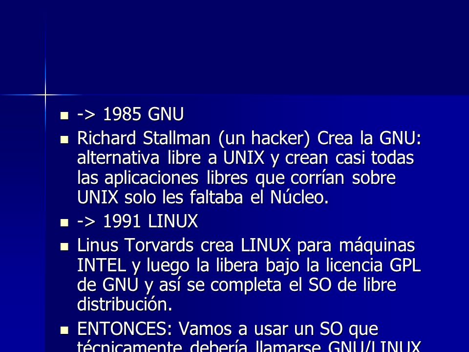 -> 1985 GNU