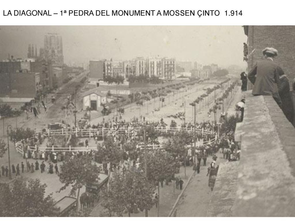 LA DIAGONAL – 1ª PEDRA DEL MONUMENT A MOSSEN ÇINTO