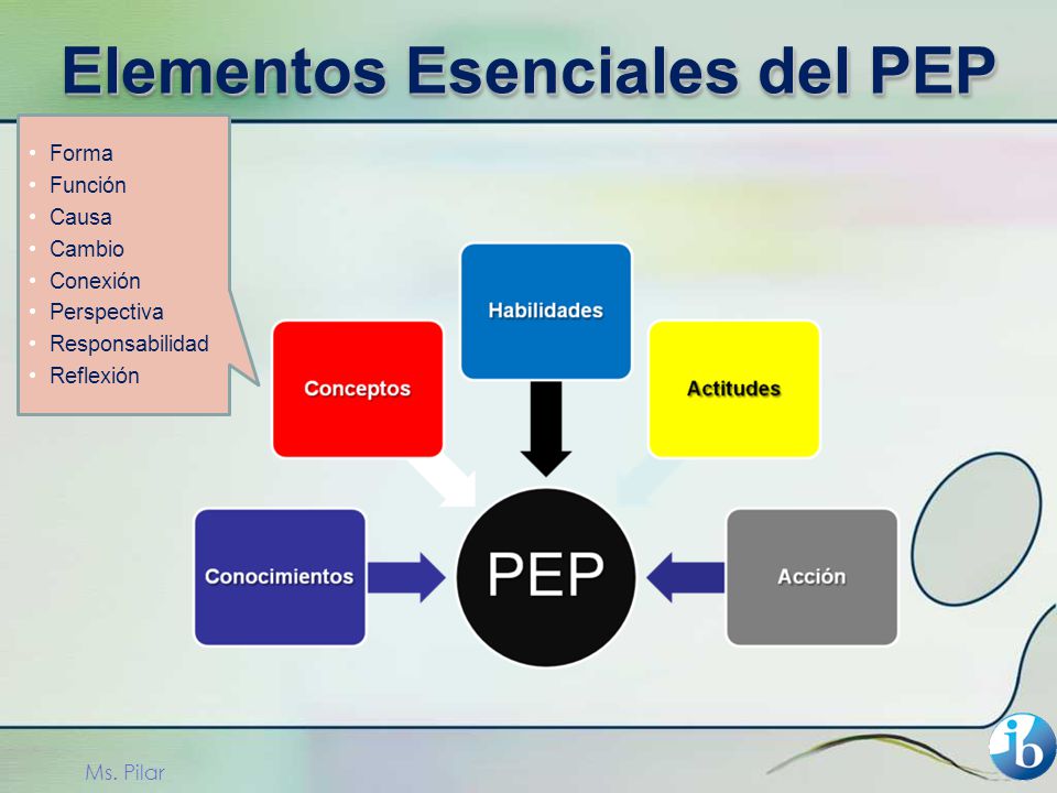 Elementos Esenciales del PEP