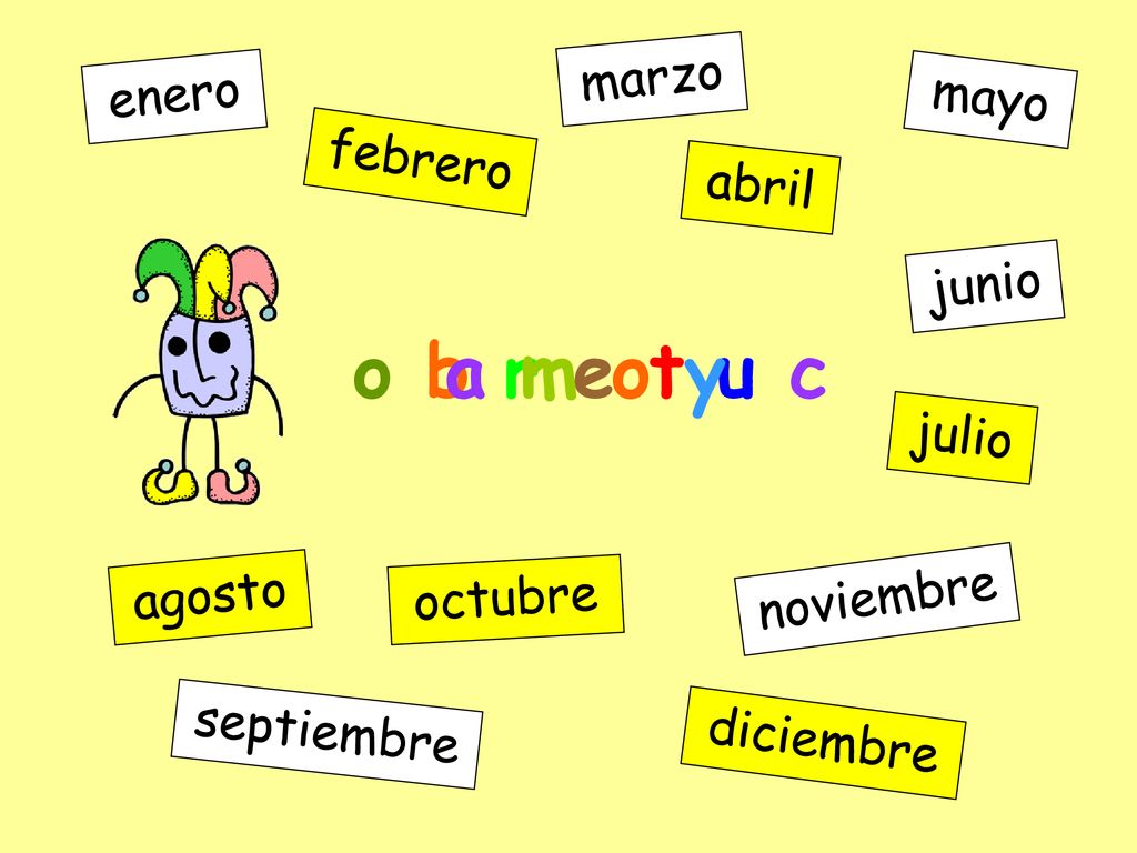o b r e t u c marzo enero mayo febrero abril junio julio agosto