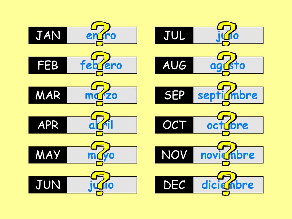 JAN JAN. enero. enero. JUL. JUL. julio. julio. FEB. FEB. febrero. febrero. AUG. AUG. agosto.