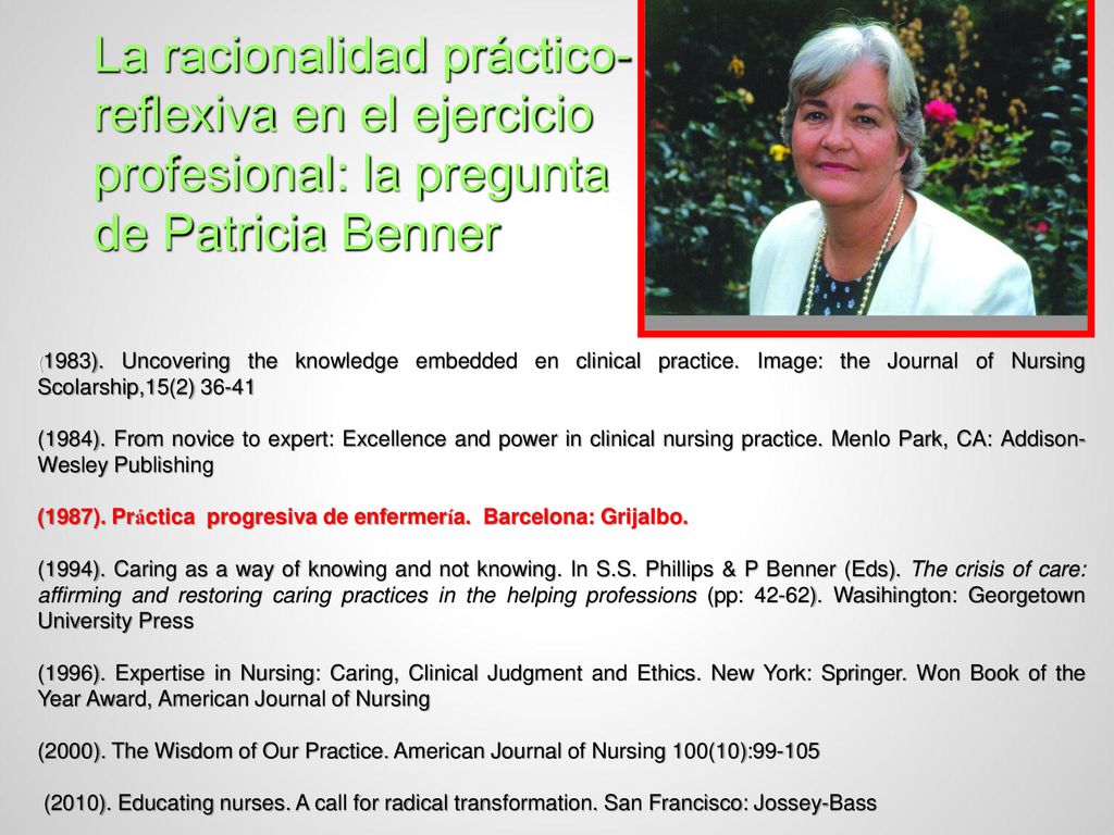 La racionalidad práctico-reflexiva en el ejercicio profesional: la pregunta de Patricia Benner