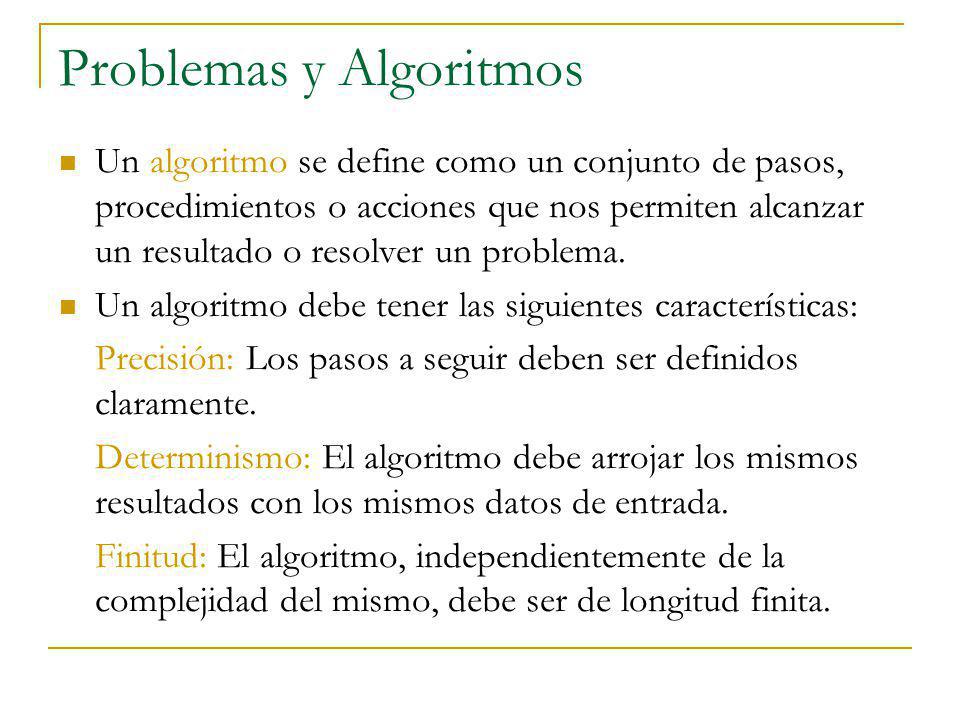 Problemas y Algoritmos