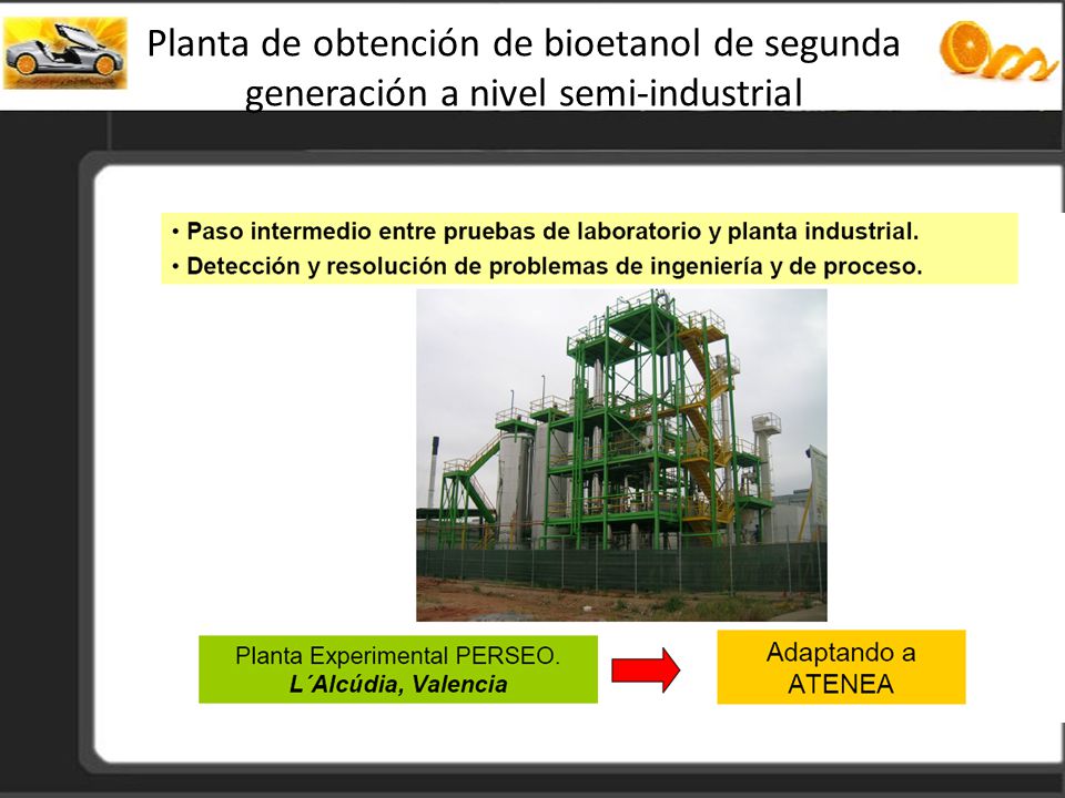 Planta de obtención de bioetanol de segunda generación a nivel semi-industrial