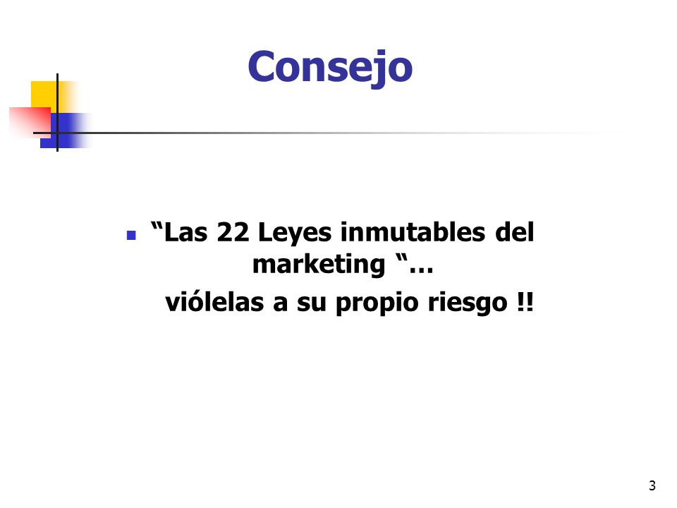 Consejo Las 22 Leyes inmutables del marketing …