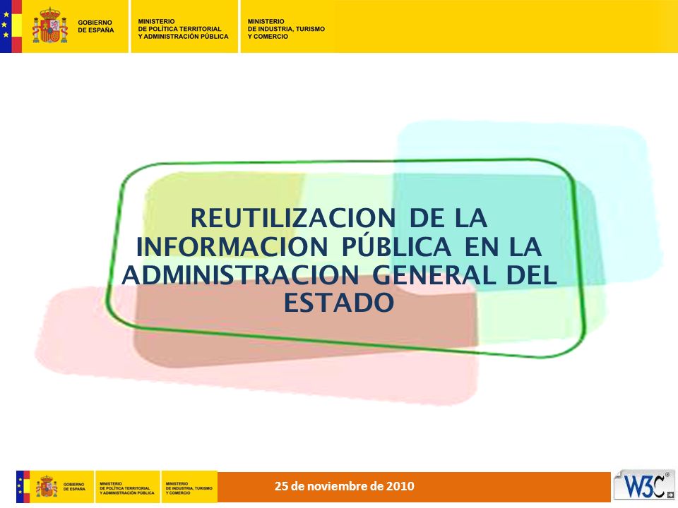 REUTILIZACION DE LA INFORMACION PÚBLICA EN LA ADMINISTRACION GENERAL DEL ESTADO