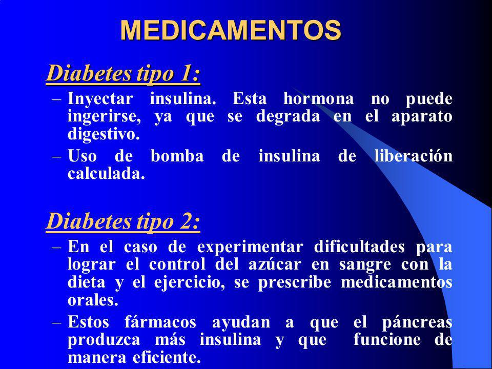 MEDICAMENTOS Diabetes tipo 1: