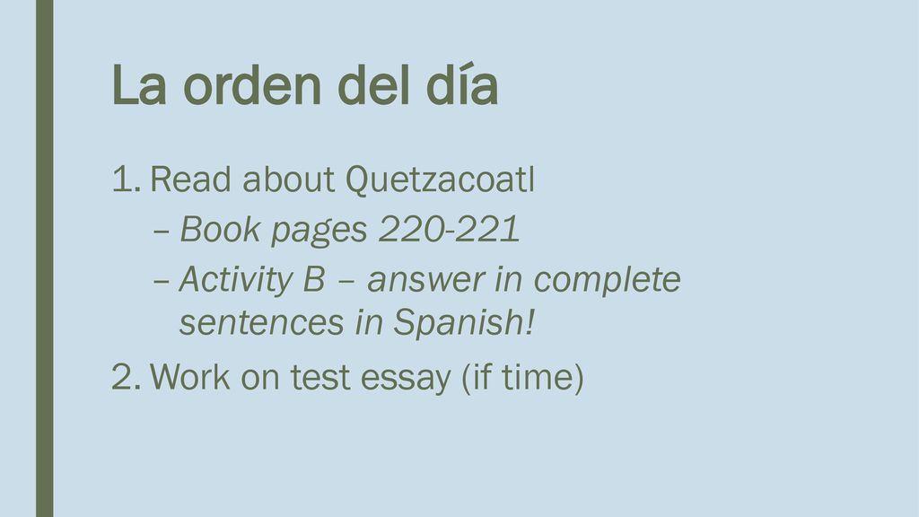 La orden del día Read about Quetzacoatl Book pages