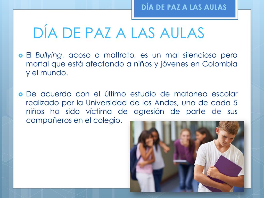 DÍA DE PAZ A LAS AULAS DÍA DE PAZ A LAS AULAS