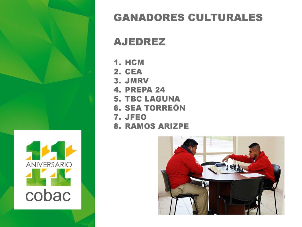 GANADORES CULTURALES AJEDREZ HCM CEA JMRV PREPA 24 TBC LAGUNA