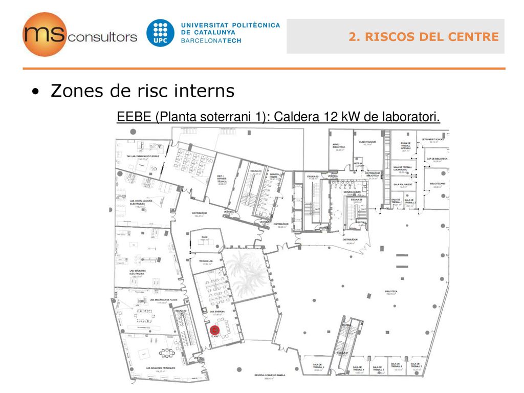 EEBE (Planta soterrani 1): Caldera 12 kW de laboratori.