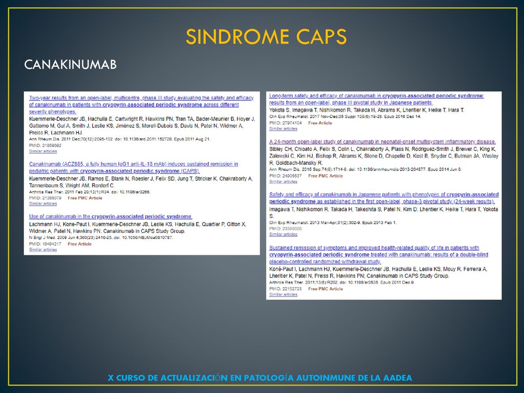 X CURSO DE ACTUALIZACIÓN EN PATOLOGÍA AUTOINMUNE DE LA AADEA
