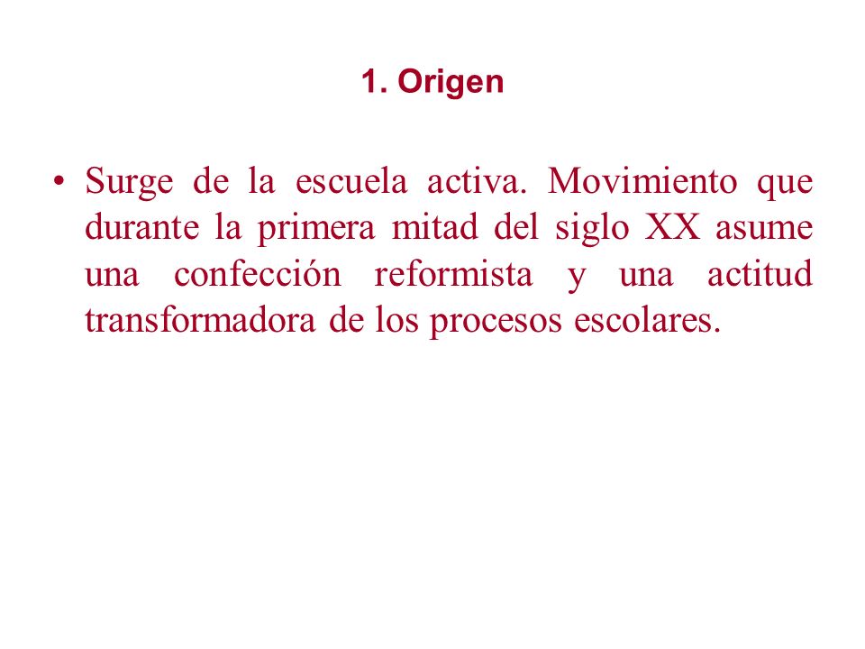 1. Origen