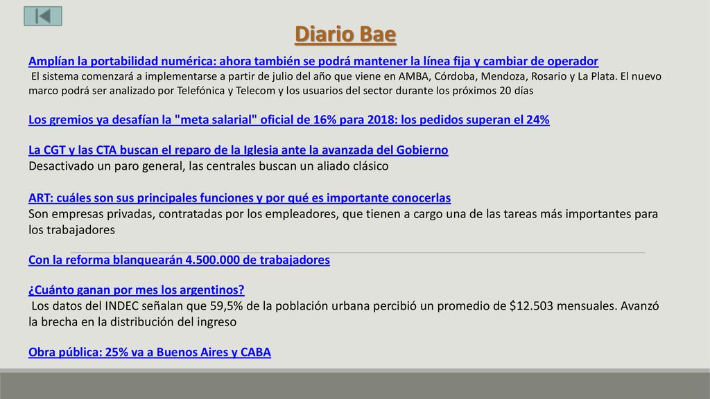 Diario Bae Amplían la portabilidad numérica: ahora también se podrá mantener la línea fija y cambiar de operador.