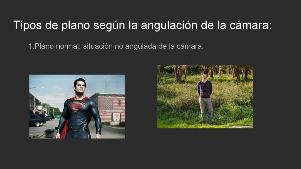 Tipos de plano según la angulación de la cámara: