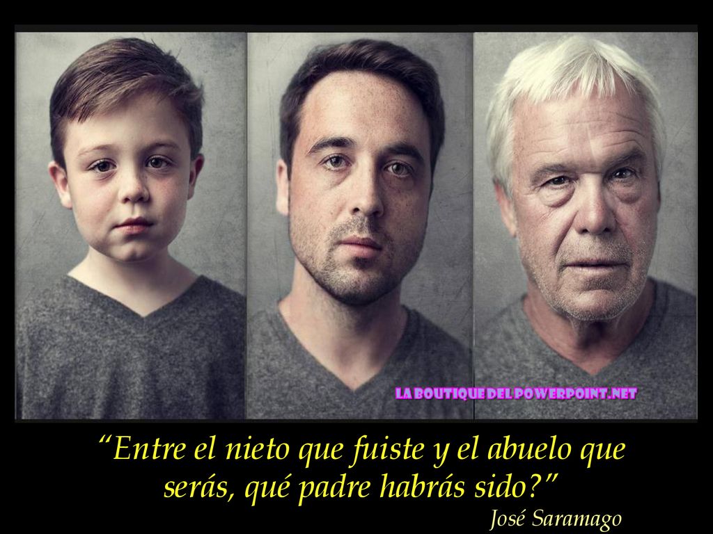 Entre el nieto que fuiste y el abuelo que serás, qué padre habrás sido