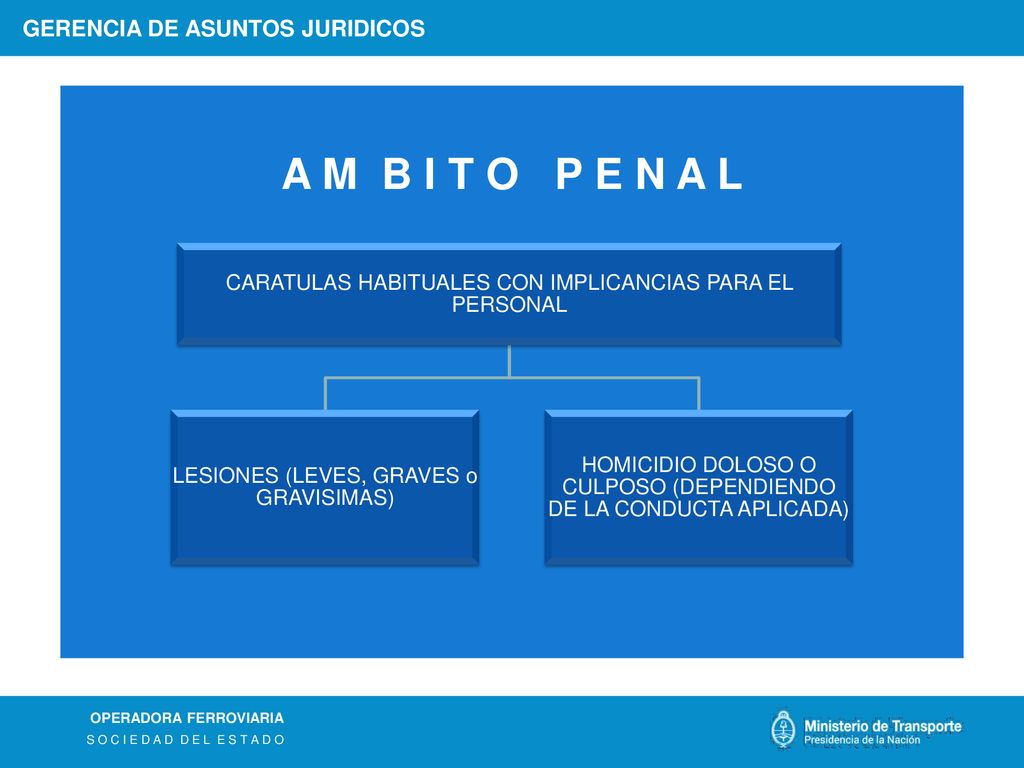 A M B I T O P E N A L GERENCIA DE ASUNTOS JURIDICOS