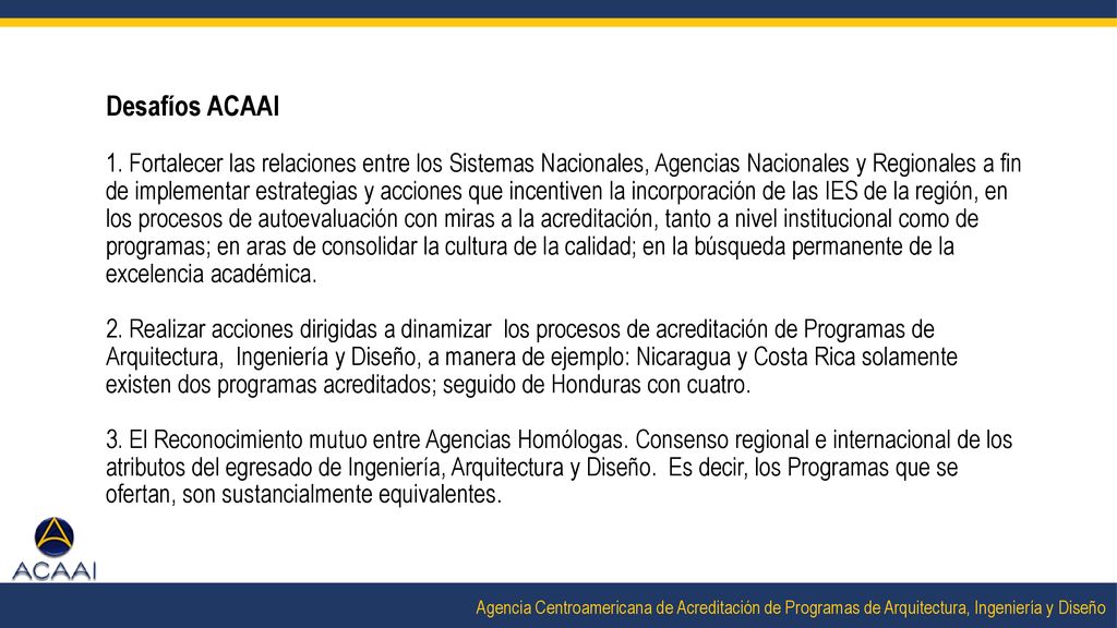 Agencia Centroamericana de Acreditación de Programas de Arquitectura, Ingeniería y Diseño