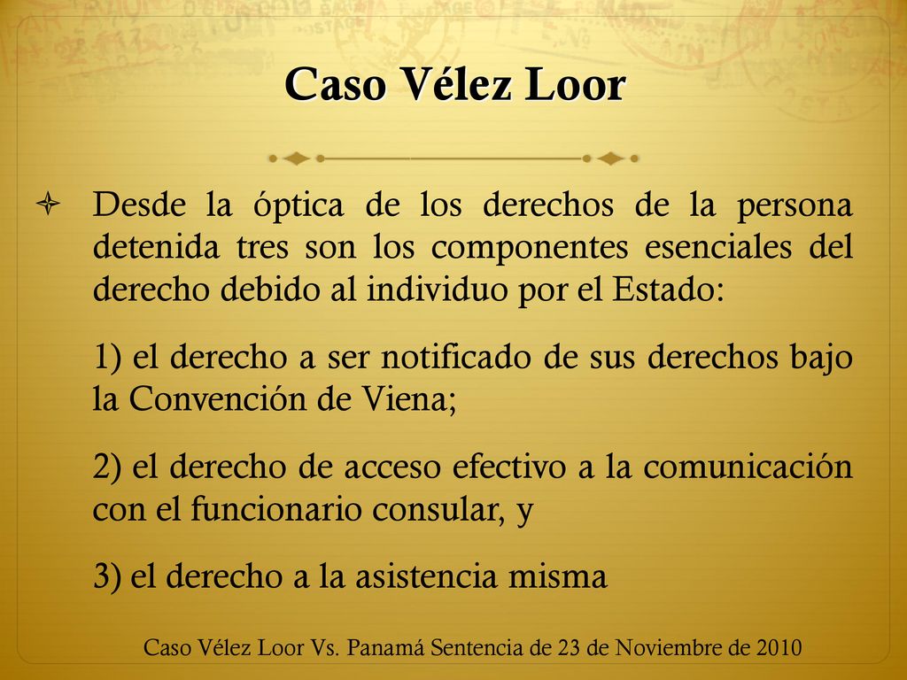 Caso Vélez Loor Vs. Panamá Sentencia de 23 de Noviembre de 2010