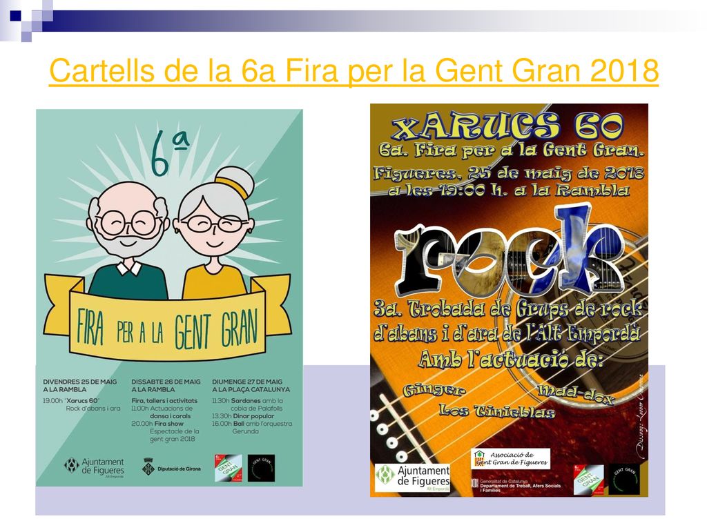 Cartells de la 6a Fira per la Gent Gran 2018