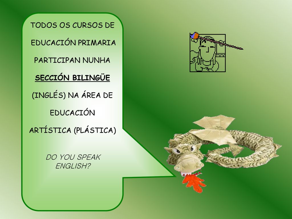 TODOS OS CURSOS DE EDUCACIÓN PRIMARIA. PARTICIPAN NUNHA. SECCIÓN BILINGÜE. (INGLÉS) NA ÁREA DE. EDUCACIÓN.