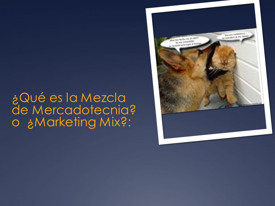 ¿Qué es la Mezcla de Mercadotecnia o ¿Marketing Mix :