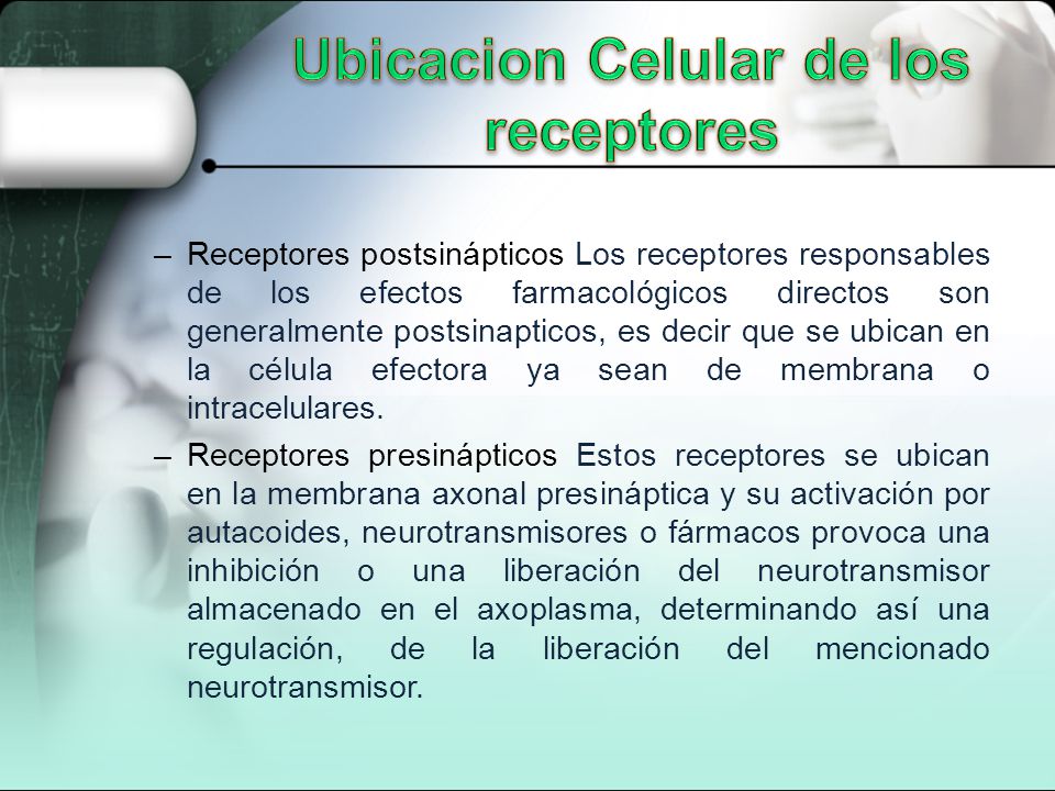 Ubicacion Celular de los receptores