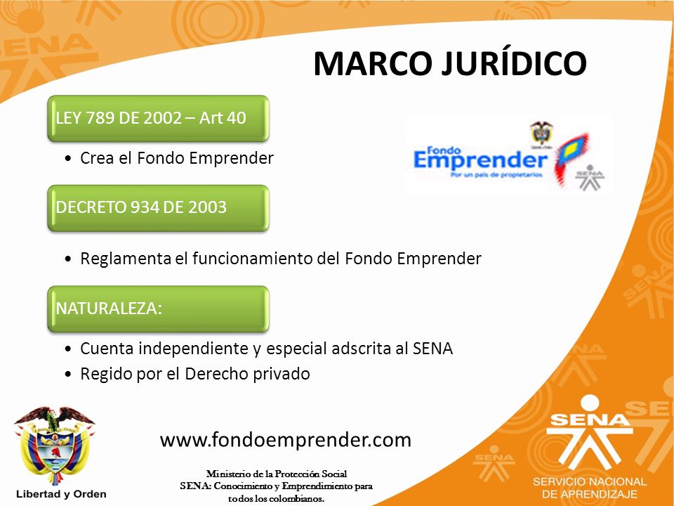 MARCO JURÍDICO   LEY 789 DE 2002 – Art 40