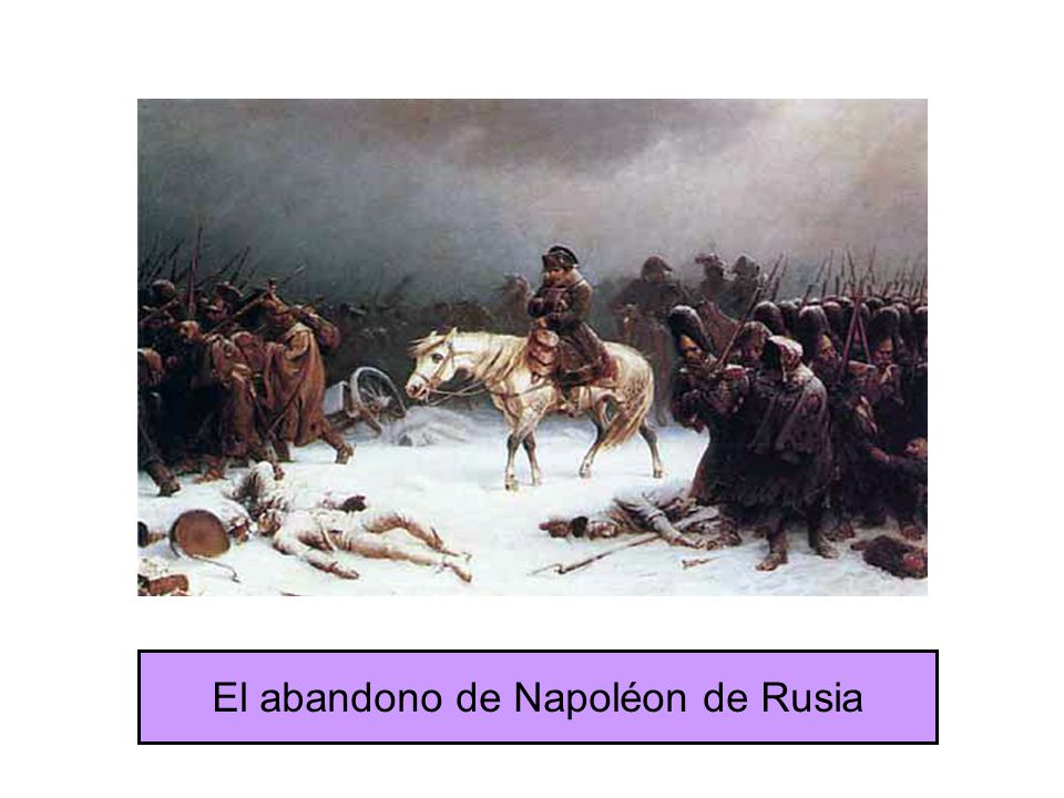 El abandono de Napoléon de Rusia