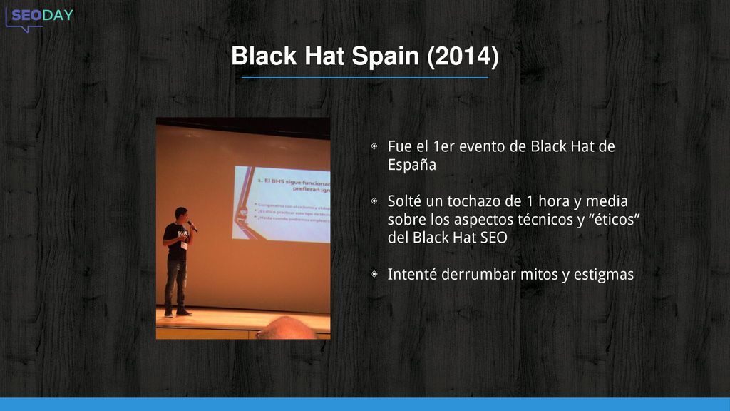 Black Hat Spain (2014) Fue el 1er evento de Black Hat de España