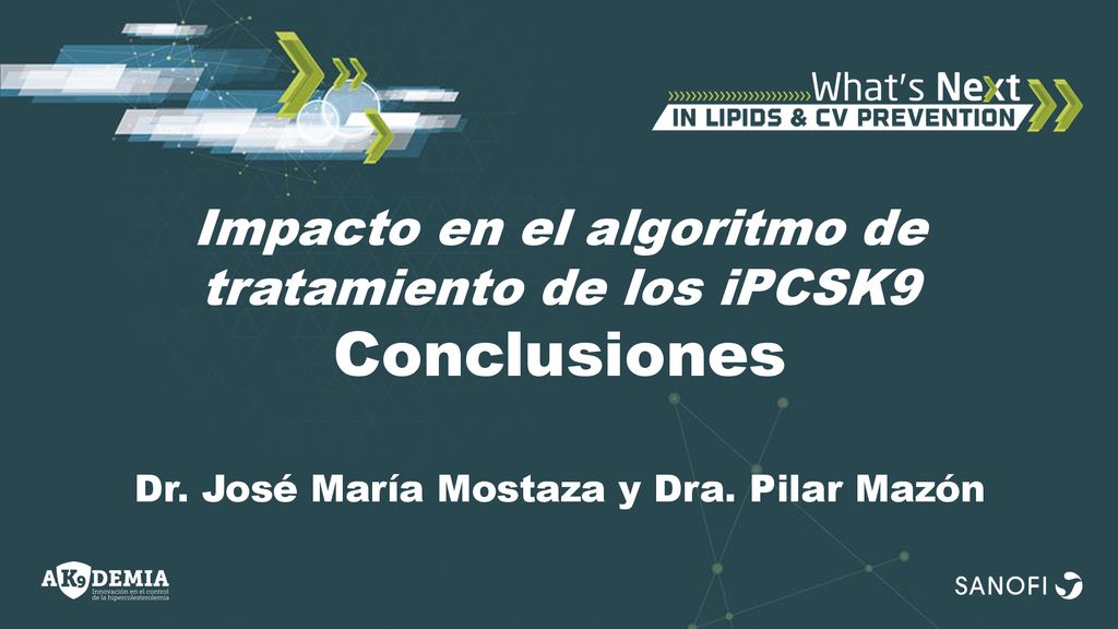 Impacto en el algoritmo de tratamiento de los iPCSK9 Conclusiones
