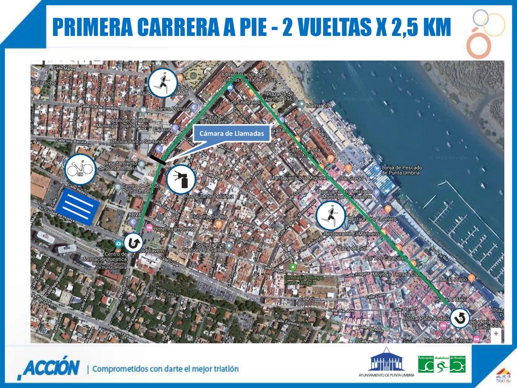 PRIMERA CARRERA A PIE - 2 vueltas x 2,5 KM