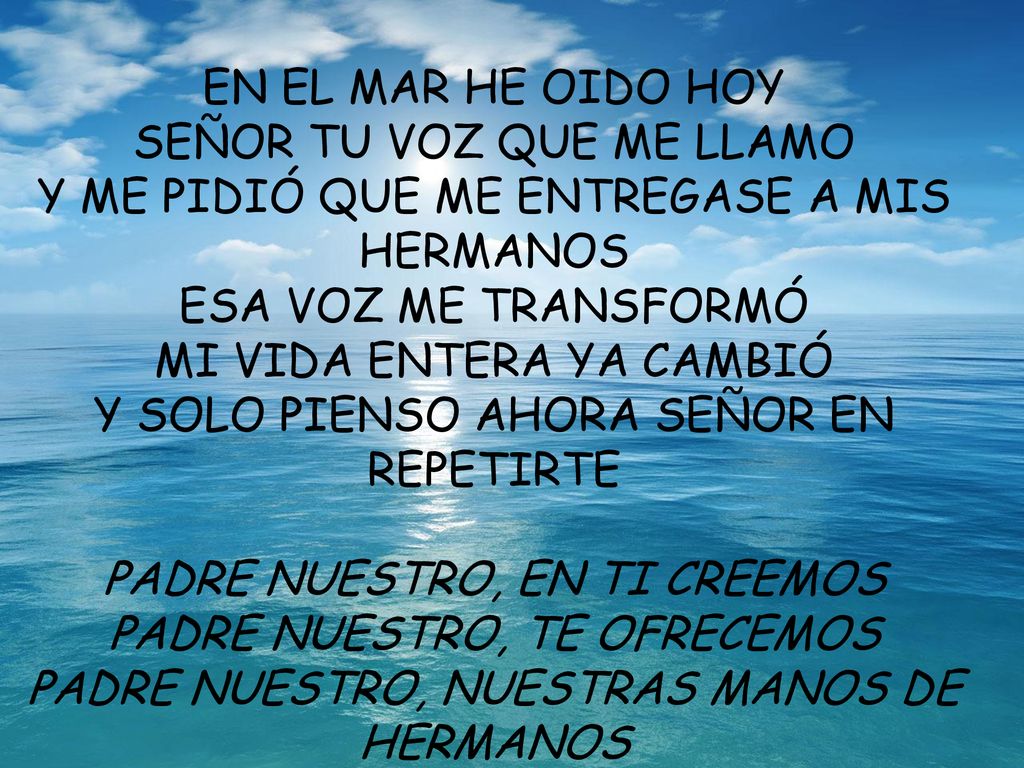 SEÑOR TU VOZ QUE ME LLAMO Y ME PIDIÓ QUE ME ENTREGASE A MIS HERMANOS