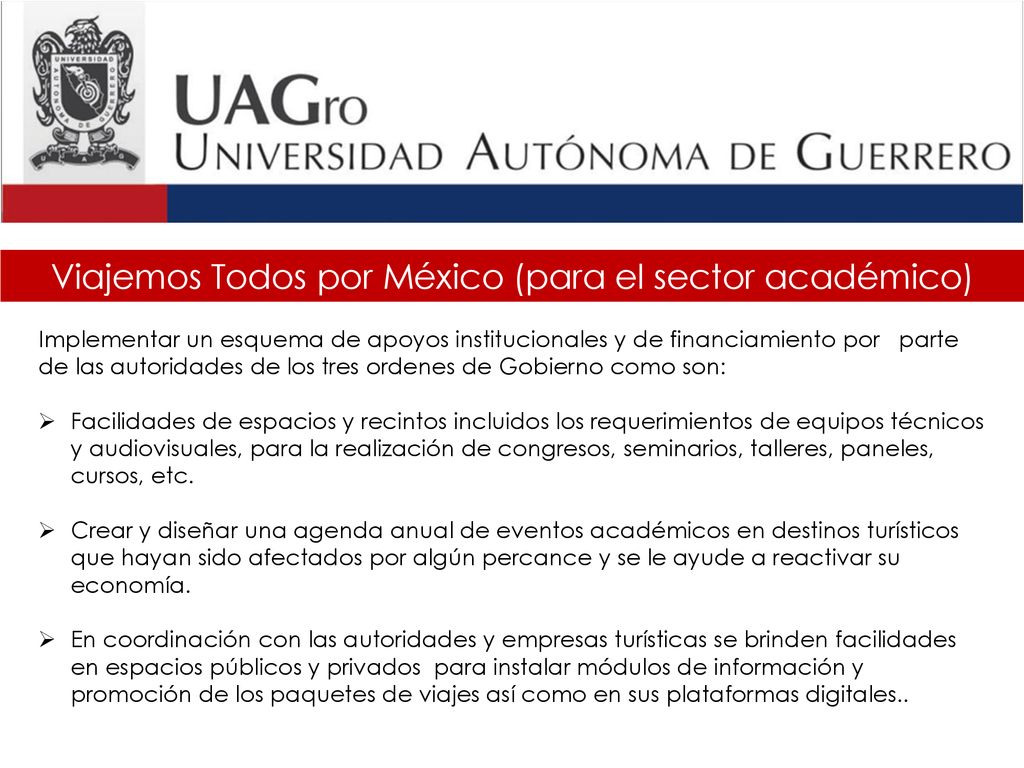 Viajemos Todos por México (para el sector académico)