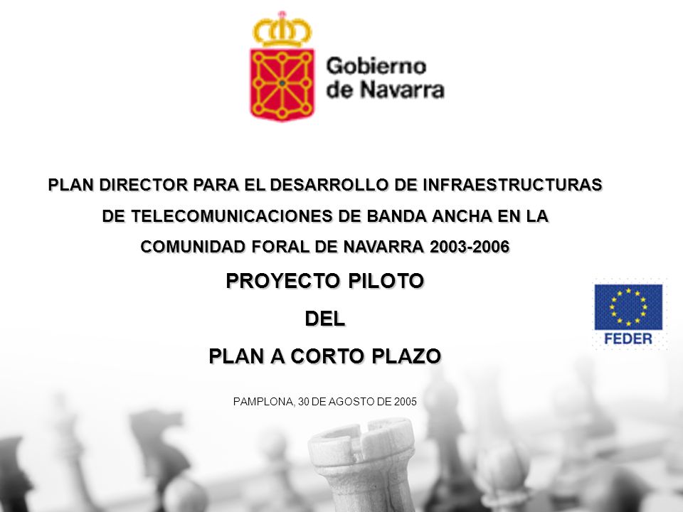 PROYECTO PILOTO DEL PLAN A CORTO PLAZO
