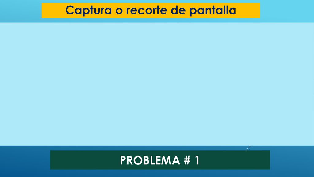 Captura o recorte de pantalla