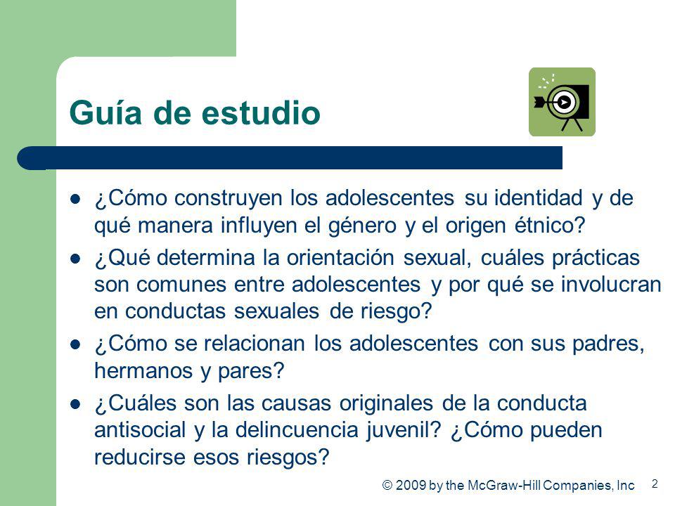 Guía de estudio ¿Cómo construyen los adolescentes su identidad y de qué manera influyen el género y el origen étnico