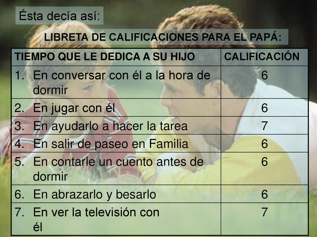 En conversar con él a la hora de dormir 6