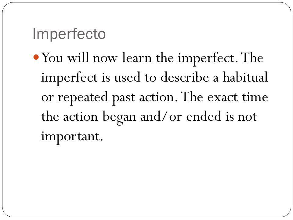 Imperfecto