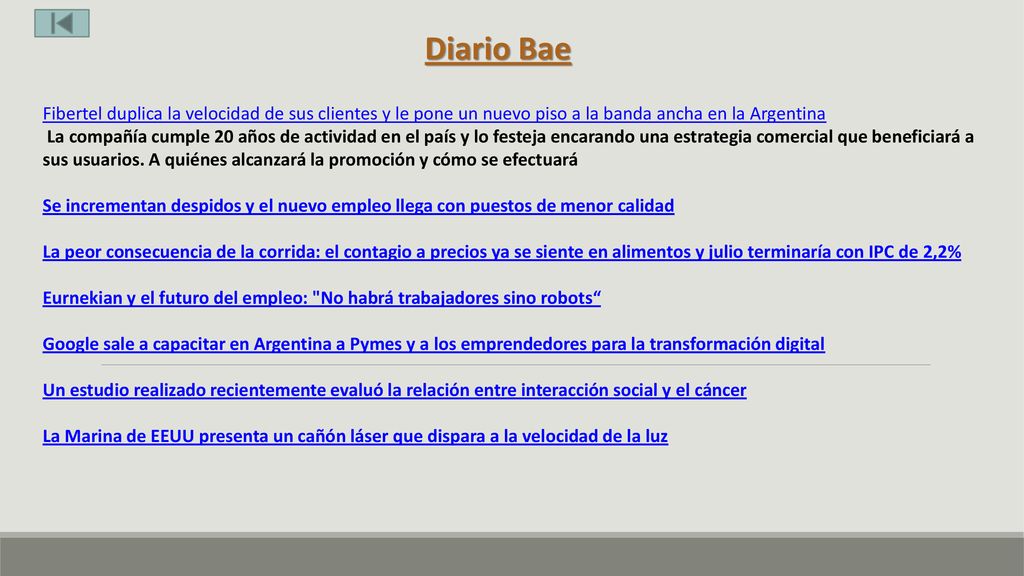 Diario Bae Fibertel duplica la velocidad de sus clientes y le pone un nuevo piso a la banda ancha en la Argentina.