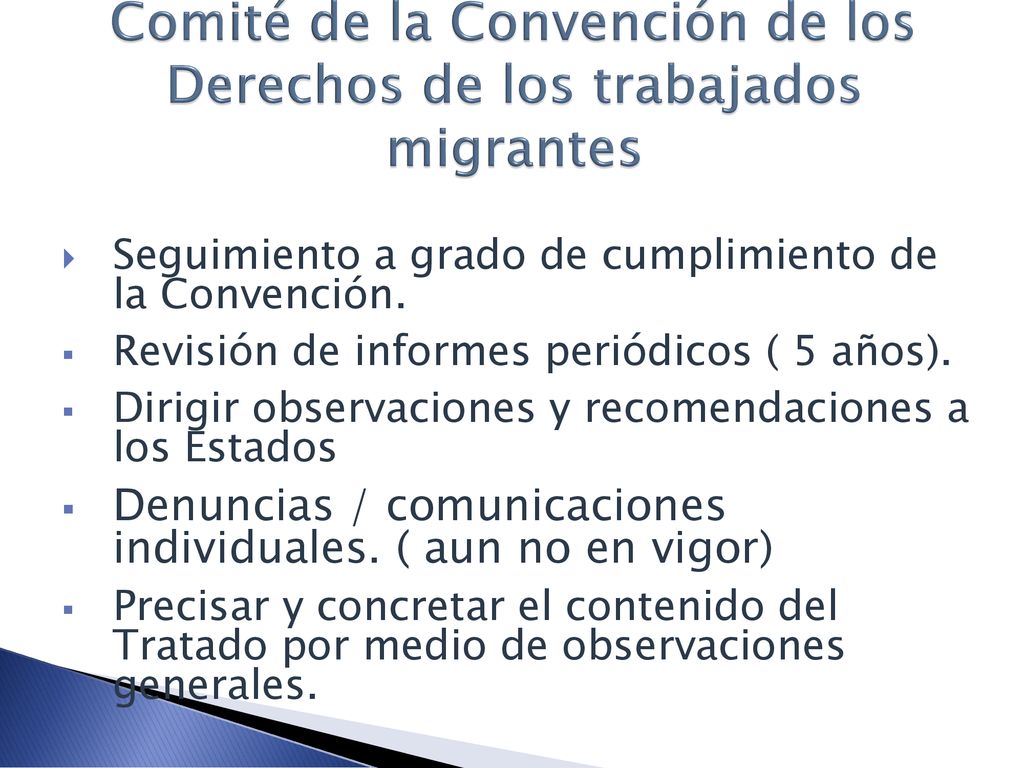 Comité de la Convención de los Derechos de los trabajados migrantes