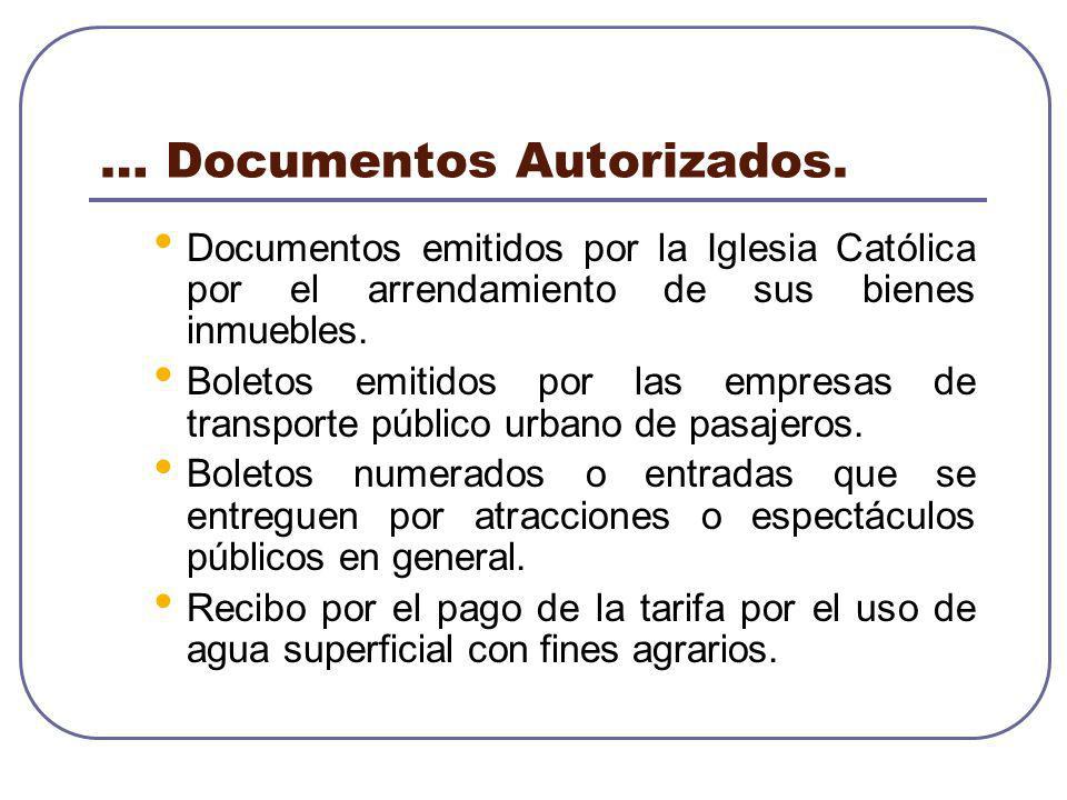 … Documentos Autorizados.
