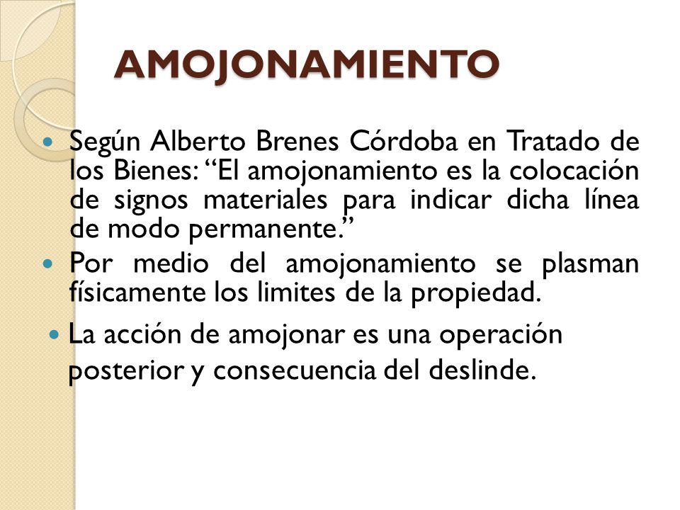 AMOJONAMIENTO